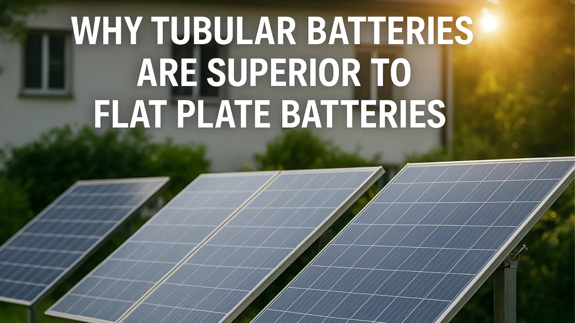 Why Tubular Batteries Are Superior to Flat Plate Batteries
